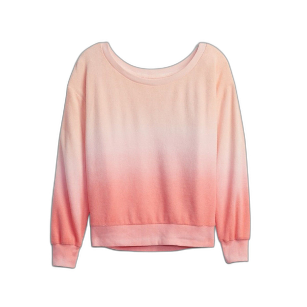 Gap Wide Neck Crewneck Sweatshirt Ombre Wide Neck Size XL